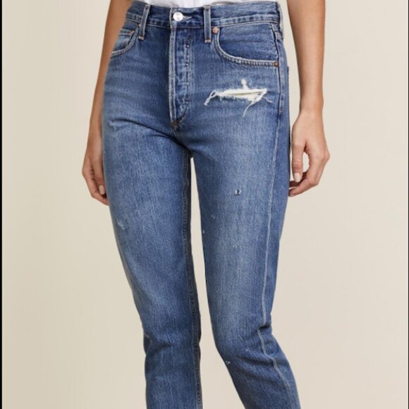 Agolde Denim - AGOLDE Blue Jamie High -Rise Skinny XS